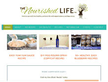 Tablet Screenshot of livingthenourishedlife.com